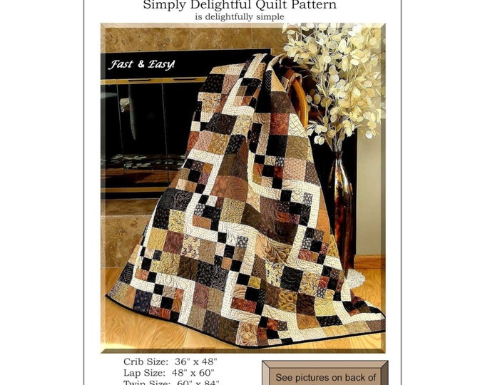 Simply Delightful Quilt Pattern *Pre-Cut Friendly Design* From: Pleasant Valley Creations