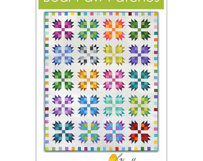 Bear Paw Patches *Pieced Quilt Pattern* By: Tiffany Hayes - Needle in a Hayes Stack