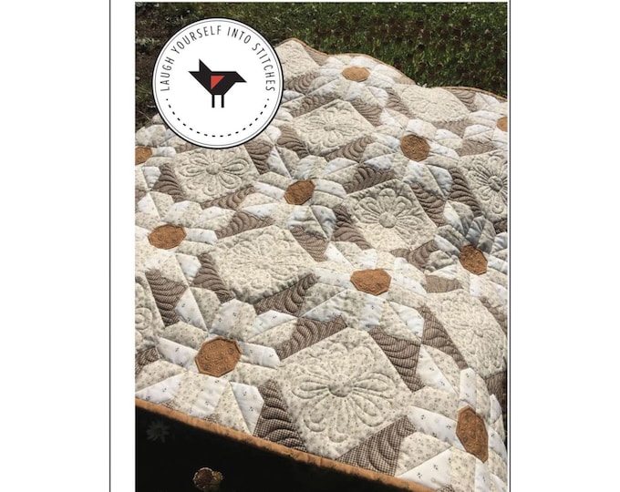 Cotton Daisies *Wall Hanging & Lap Quilt Pattern* By: Karen Walker - Laugh Yourself Into Stitches