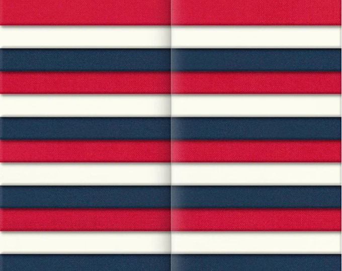 Essential Solid "RED, WHITE & BLUE" 40 Karat Gems *Jelly Roll - 40 Pieces* From: Wilmington Prints 843-18-843