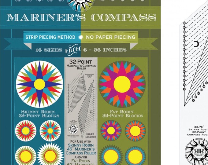 MARINER'S COMPASS *32-Point Ruler and Instruction Book* By: Robin Ruth Design