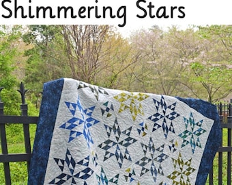 Shimmering Stars *Quilt Pattern* By: Christine Quilts CQ015