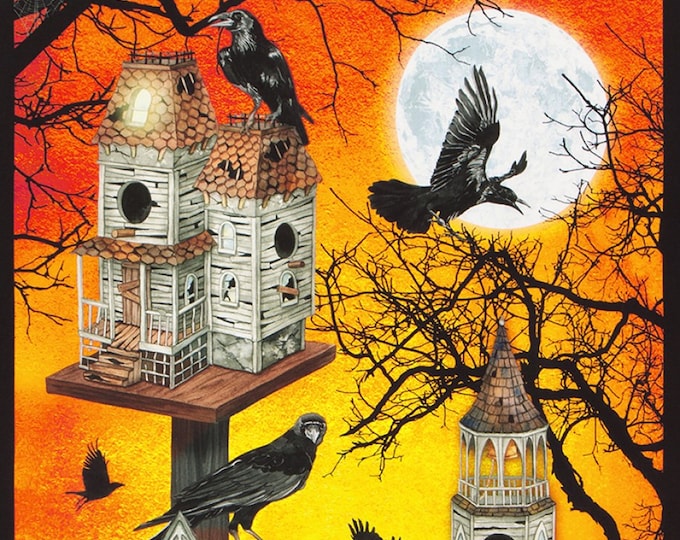 Raven Moon *Pumpkin Colorstory *Fat Quarter Bundle + 2 Panels* By: Robert Kaufman  FQ-1633-8