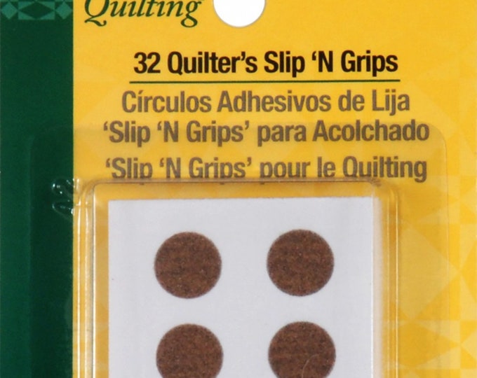 Quilters Slip 'N Grip *Gripper Dots for Rulers* 32 Dots  By: Dritz