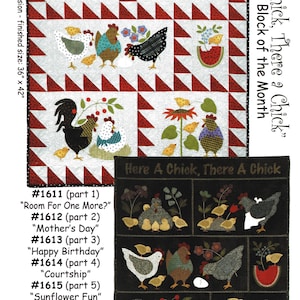 Here A Chick, There A Chick *6-month Block of the Month Pattern Set* By: Bonnie Sullivan - All Through The Night