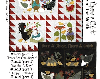Here A Chick, There A Chick *6-month Block of the Month Pattern Set* By: Bonnie Sullivan - All Through The Night