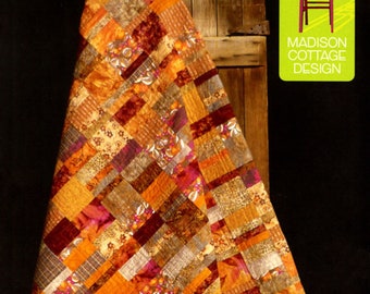 Persimmon Bars *Quilt Pattern* - By: Madison Cottage Design - pb113