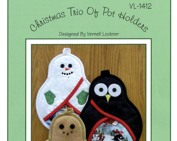 Christmas Trio of Pot Holders *Sewing Pattern* From: Susie C Shore Designs