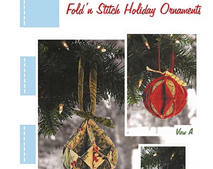 Fold'n Stitch Holiday Ornaments *Pattern* By: Poorhouse Quilt Designs - PDQ-196