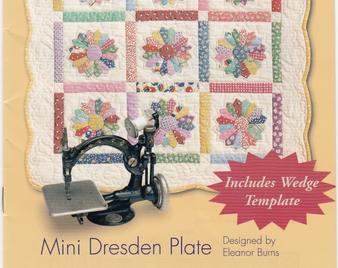 Mini Dresden Plate acrylic Ruler & Quilt Pattern By: Eleanor Burns of ...