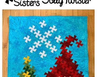Jolly Twister *Quilt Pattern - Uses the Lil' Twister, Midi Twister &  Mini Twister Tool*  From: Twisted Sisters