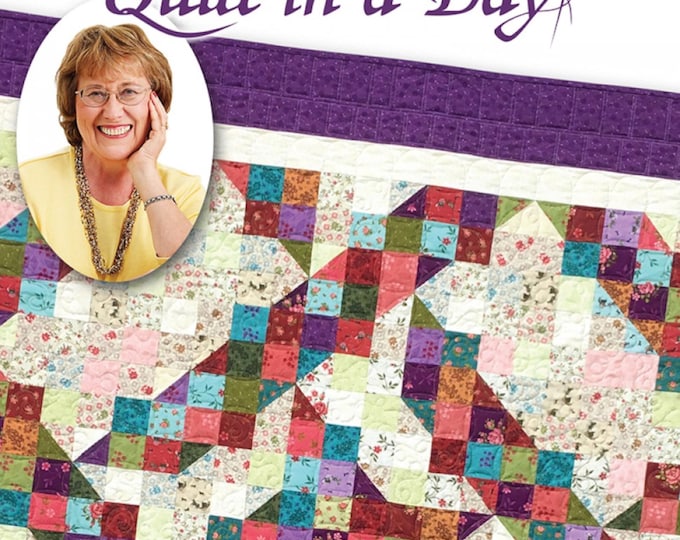 Split Nine-Patch  *Quilt Pattern & Acrylic Triangle Template* By: Eleanor Burns - Quilt in a Day 1207