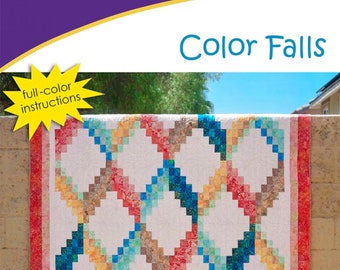 Color Falls *A Strip Club Pattern for 2-1/2in Strips*  By: Daniela Stout For Cozy Quilt Designs  #SRRCF