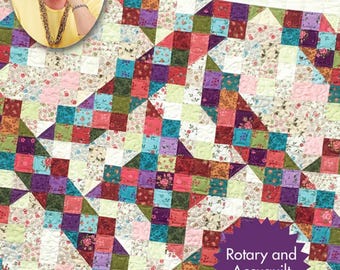 Split Nine-Patch  *Quilt Pattern & Acrylic Triangle Template* By: Eleanor Burns - Quilt in a Day 1207