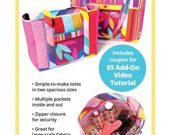 Two Big Totes *Tote Bag Pattern* By: Annie.com PBA310