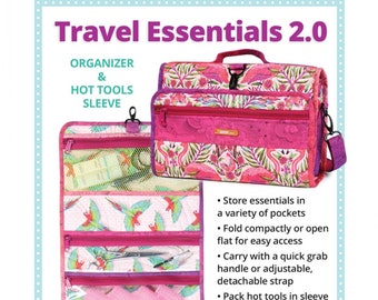 Travel Essentials 2.0 *Organizer & Hot Tools Sleeve Pattern* by Annie.com PBA201-2