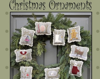 Christmas Ornaments *Applique Project - Includes Pattern & Pre-Printed Background Fabric* By: Bonnie Sullivan - All Through the Night