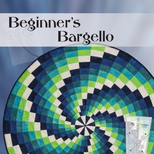 May include: Beginner's Bargello pattern for a circular rug with a green, blue, and white color scheme. The pattern uses the Ten Degree Tool to create two circles at once.