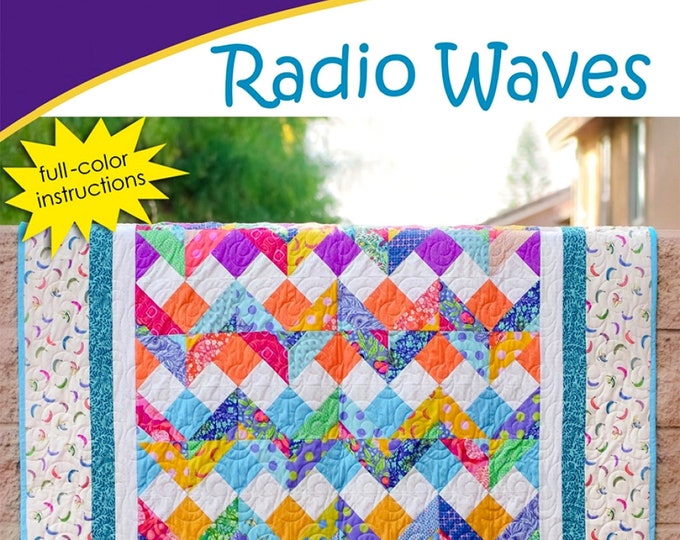 Radio Waves *Strip Club Quilt Pattern* From: Cozy Quilt Designs CQD01228