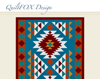Southwest Throw *Quilt Pattern*  by: Quilt Fox Design - QFOX-005