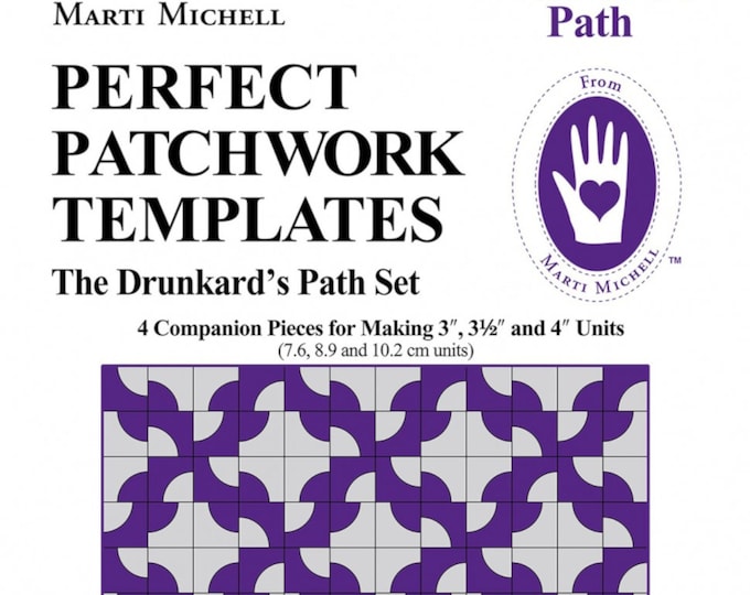 Drunkard's Path *4 Piece Set- Perfect Patchwork Acrylic Templates*  From: Marti Michell 8960