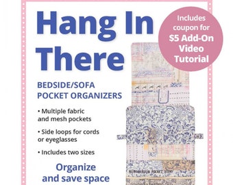 Hang In There *Bedside-Sofa-Armchair Pocket Organizer Pattern* by Annie.com - PBA279