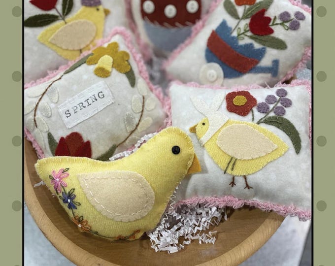 Easter Chicks Bowl Fillers *Applique Embroidery Project* By: Bonnie Sullivan - All Through the Night #2531