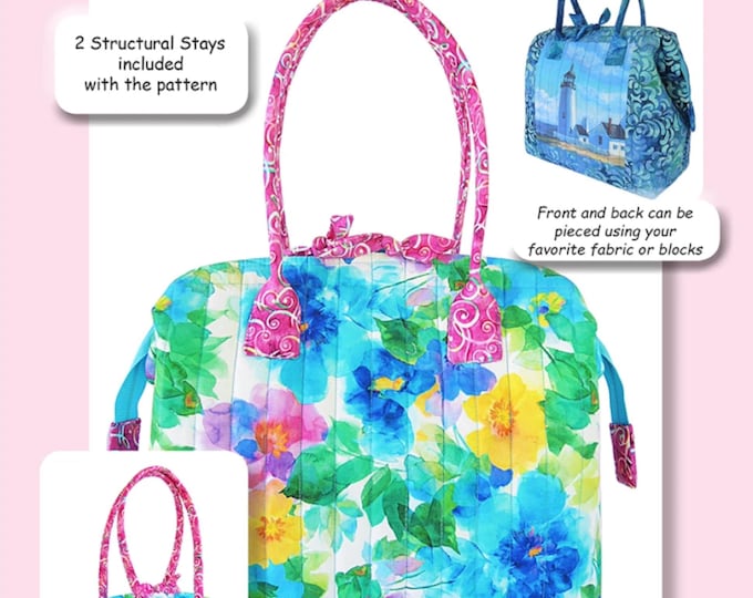 City Bags - Midtown *Sewing Pattern + Metal Stays* From: Aunties Two Patterns AT651
