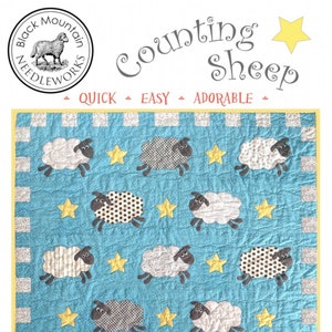 Counting Sheep  *Applique Baby Quilt Pattern*  From:  Black Mountain Needleworks #844