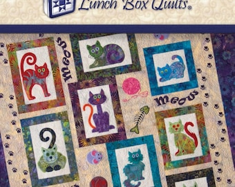 Cat's Meow *Sewing Version Quilt Pattern*  By: Lunch Box Quilts CQP-CM-1