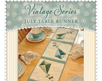 July Table Runner - The Vintage Series  *Applique Sewing Pattern* By Jennifer Bosworth - Shabby Fabrics SF48662
