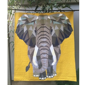 Elephant Abstractions Quilt Pattern *Foundation Paper Piecing* By:  Violet Craft No. 010