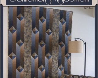 Gentlemen's Agreement *A Masculine Quilt Pattern*    From: New Leaf Stitches
