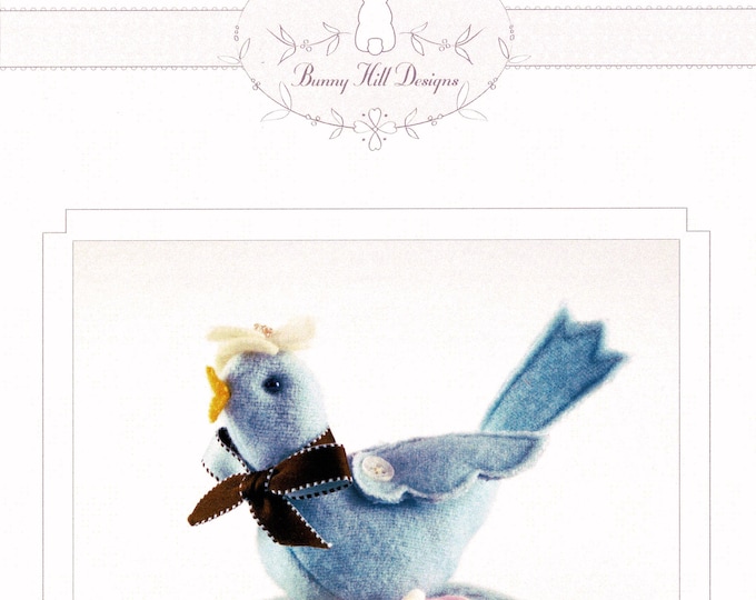 Bitty Bird Pincushion / Pin Keep *Sewing Pattern* From: Bunny Hill Designs