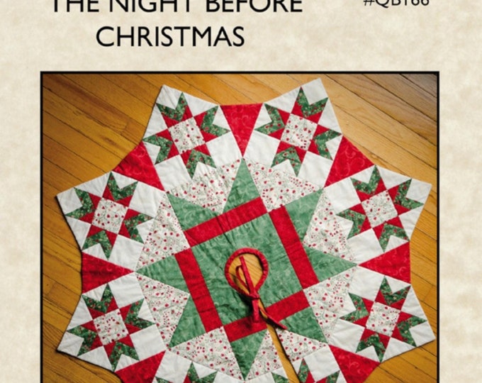 The Night Before Christmas *Tree Skirt Sewing Pattern* From: The Quilt Branch #QB166