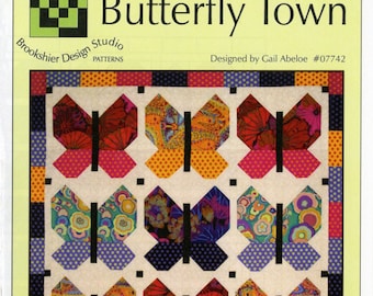 BUTTERFLY TOWN *Quilt Pattern* By: Brookshier Design Studio   #07742