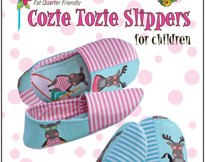 Cozie Tozie Children's Slippers *Pattern* By: Cool Cat Creations  CCC157