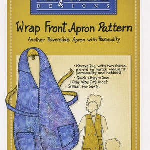 Wrap Front Apron Pattern *One Size Fits Most* From: Mary Mulari Designs MP02