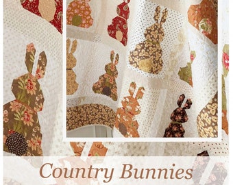 Country Bunnies *Quilt Pattern* By: Margot Languedoc Designs - The Pattern Basket
