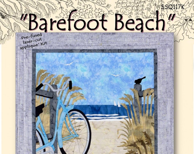 Barefoot Beach *Laser Cut - Pre-Fused Applique Kit* From: Sue Pritt SSQ117K