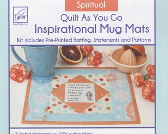 Spiritual - Quilt as You Go Inspirational Mug Mat Kit By: June Tailor Inc  JT1435