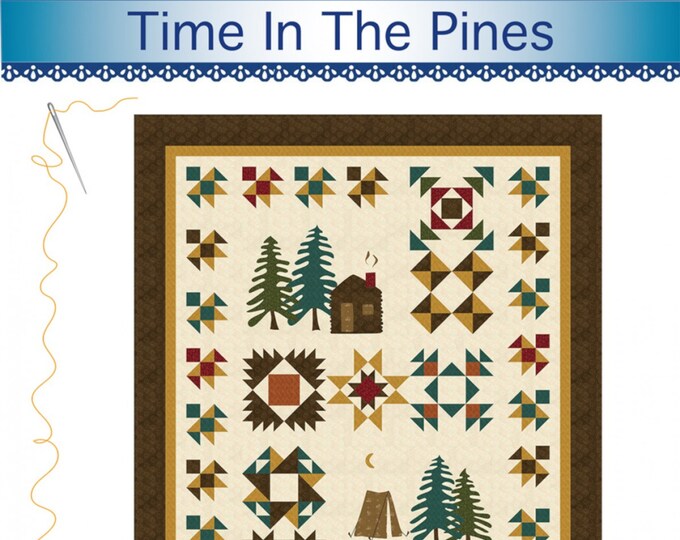 Time In The Pines *Applique Quilt Pattern* By: Bound To Be Quilting