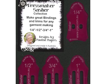 Sasher Collection - Dressmaker Set - Medium *1/4", 1/2", 3/4" and 1" * By: Pauline's Quilters World