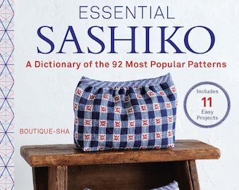 Essential Sashiko *Hardcover Pattern Book* By: Boutique-Sha
