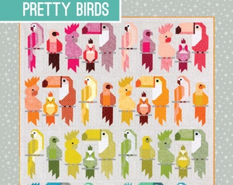 Pretty Birds *Tropical Birds Sampler Quilt Pattern* By: Elizabeth Hartman EH-051