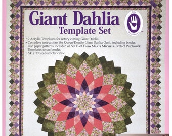 Giant Dahlia *Acrylic Template Set* From: Marti Michell  #8949
