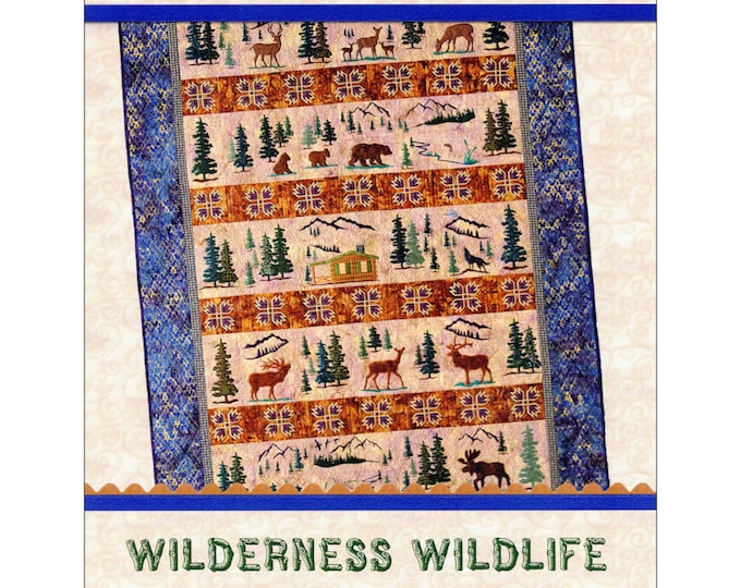 Wilderness Wildlife *Machine Embroidery Design Quilt Pattern & CD* By:  Lunch Box Quilts