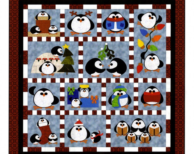 Penguin Cheer *Quilt Pattern* - By: Sindy Rodenbmayer - FatCat Patterns  FCP-036