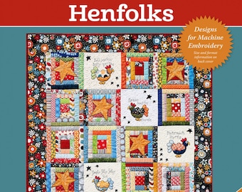 HENFOLKS Machine Embroidery CD *Quilt Pattern* By: Turning Twenty
