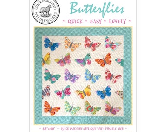 Butterflies *Applique Quilt Pattern* From: Black Mountain Needleworks